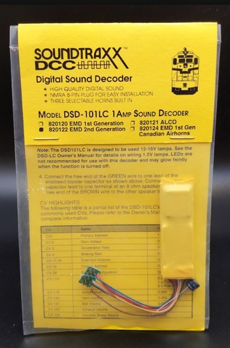 Soundtraxx 820122 emd - 820122, 2a